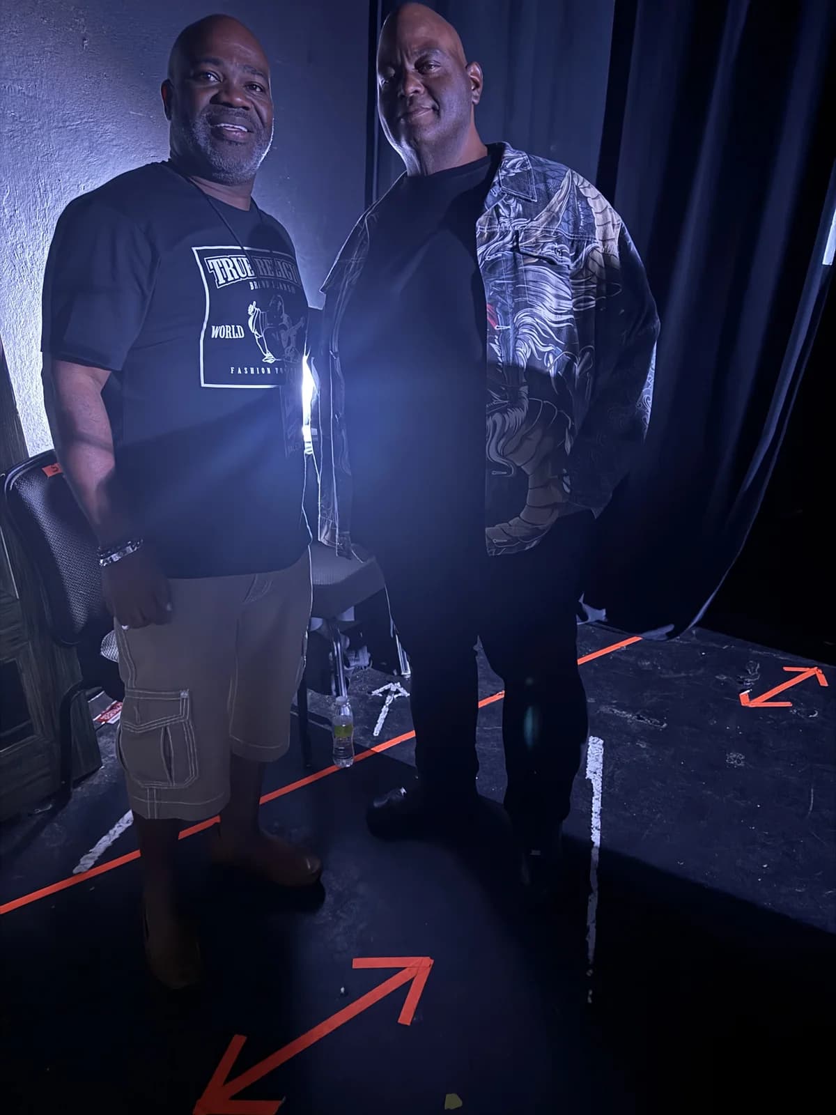 Backstage photo at a tour stop