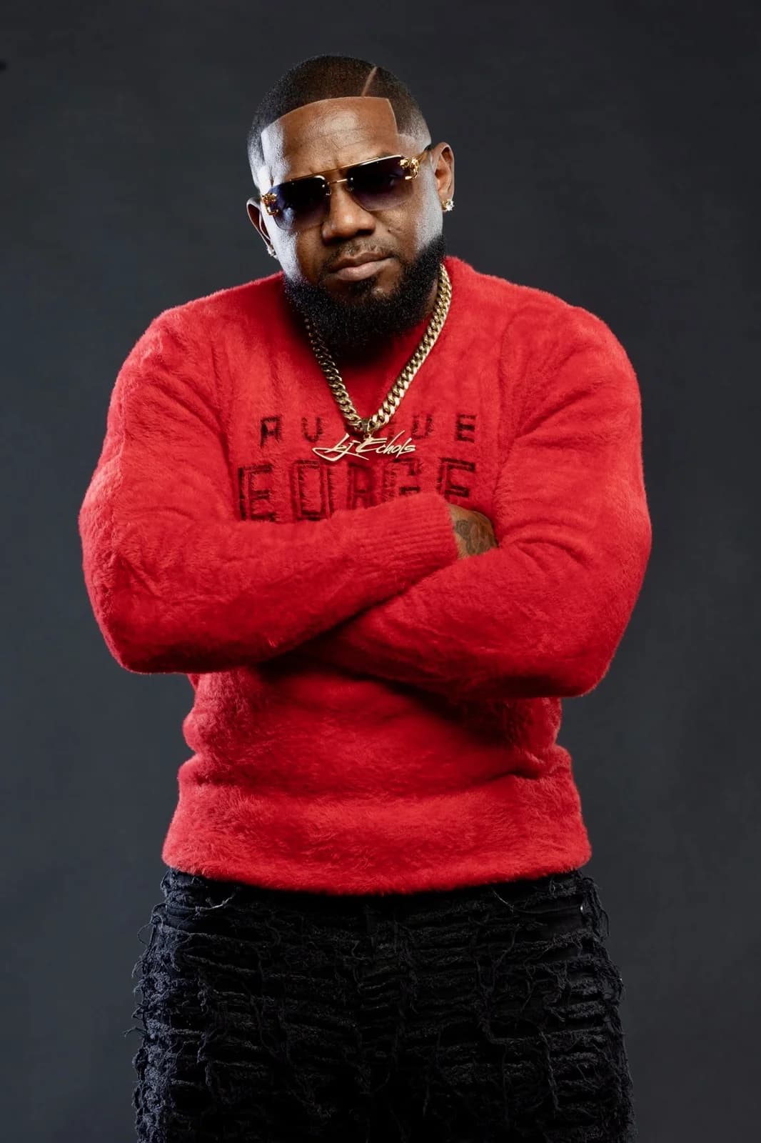 Soul artist LJ Echols posing for a portrait